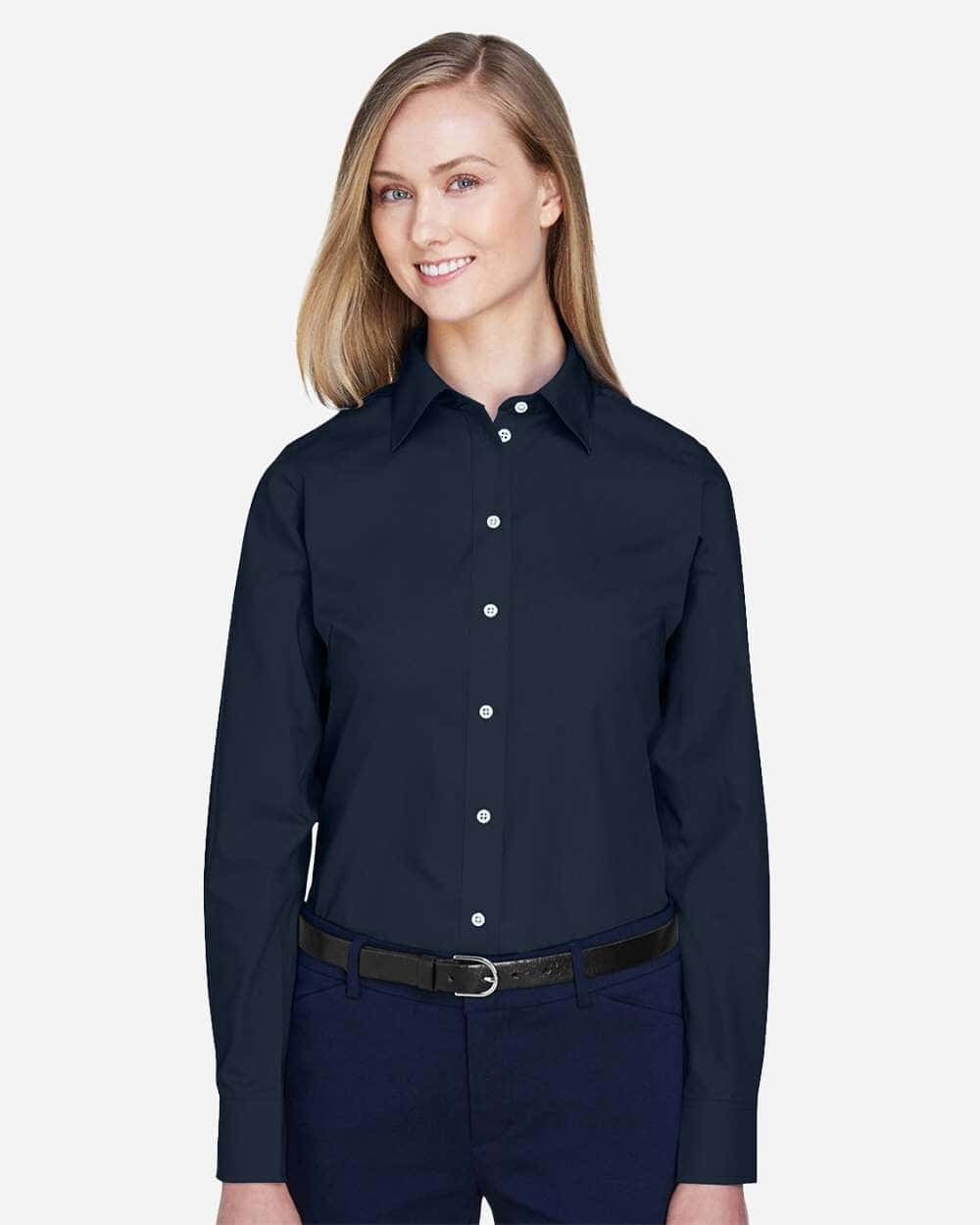 KD620W Women's Crown Collection® Broadcloth Woven Dress Shirt 
