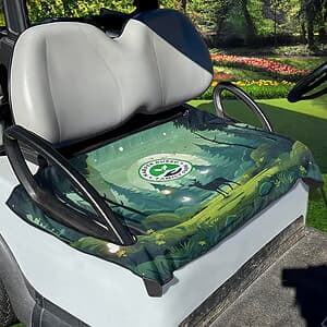 Custom Sublimated Golf Cart Seat Cover (GCSC1- SUBLIMATED)
