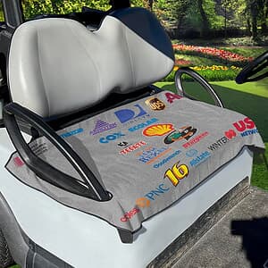 Custom Sublimated Golf Cart Seat Cover (GCSC1- SUBLIMATED)