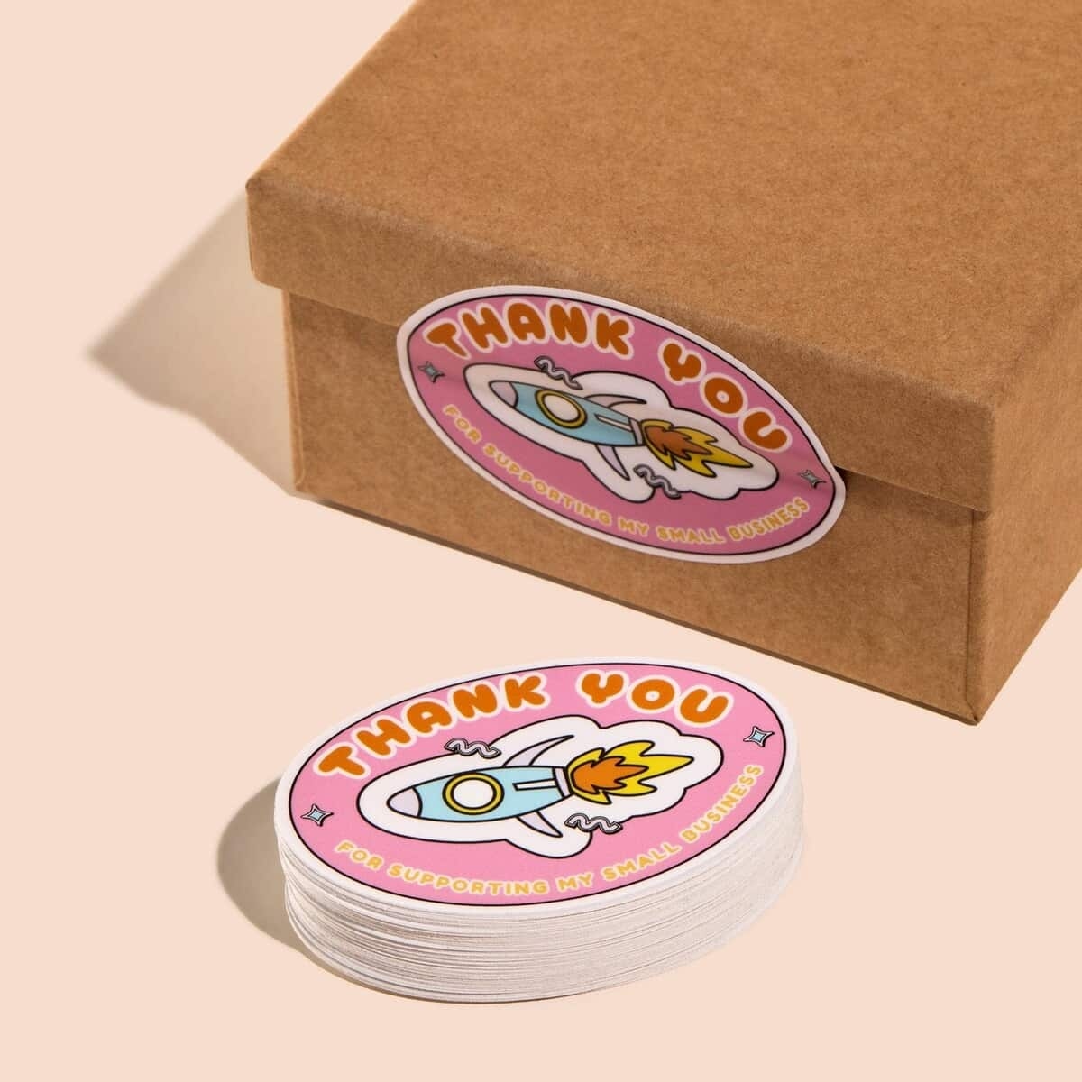 Custom Vinyl Oval Sticker - Free Shipping