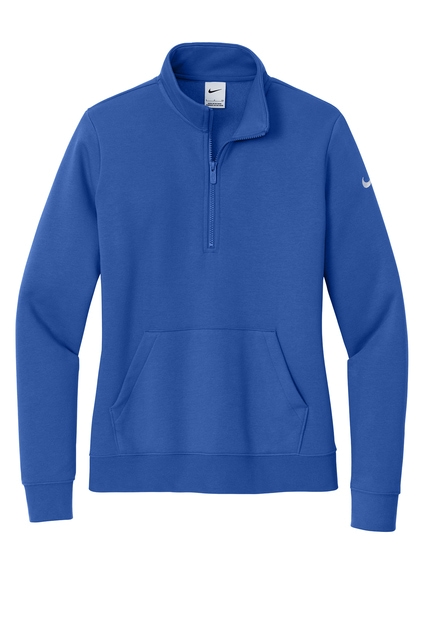 Nike Women's Club Fleece Sleeve Swoosh 12-Zip