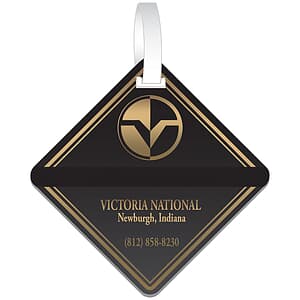 Diamond Club Bag Tags