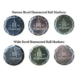 1" Hammered Ball Markers