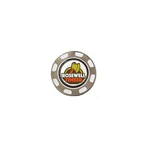 Metal Medallion Poker Chip with Magnetic Ball Marker