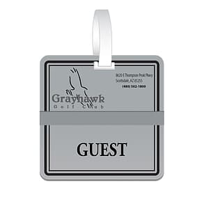 Square Club Bag Tags