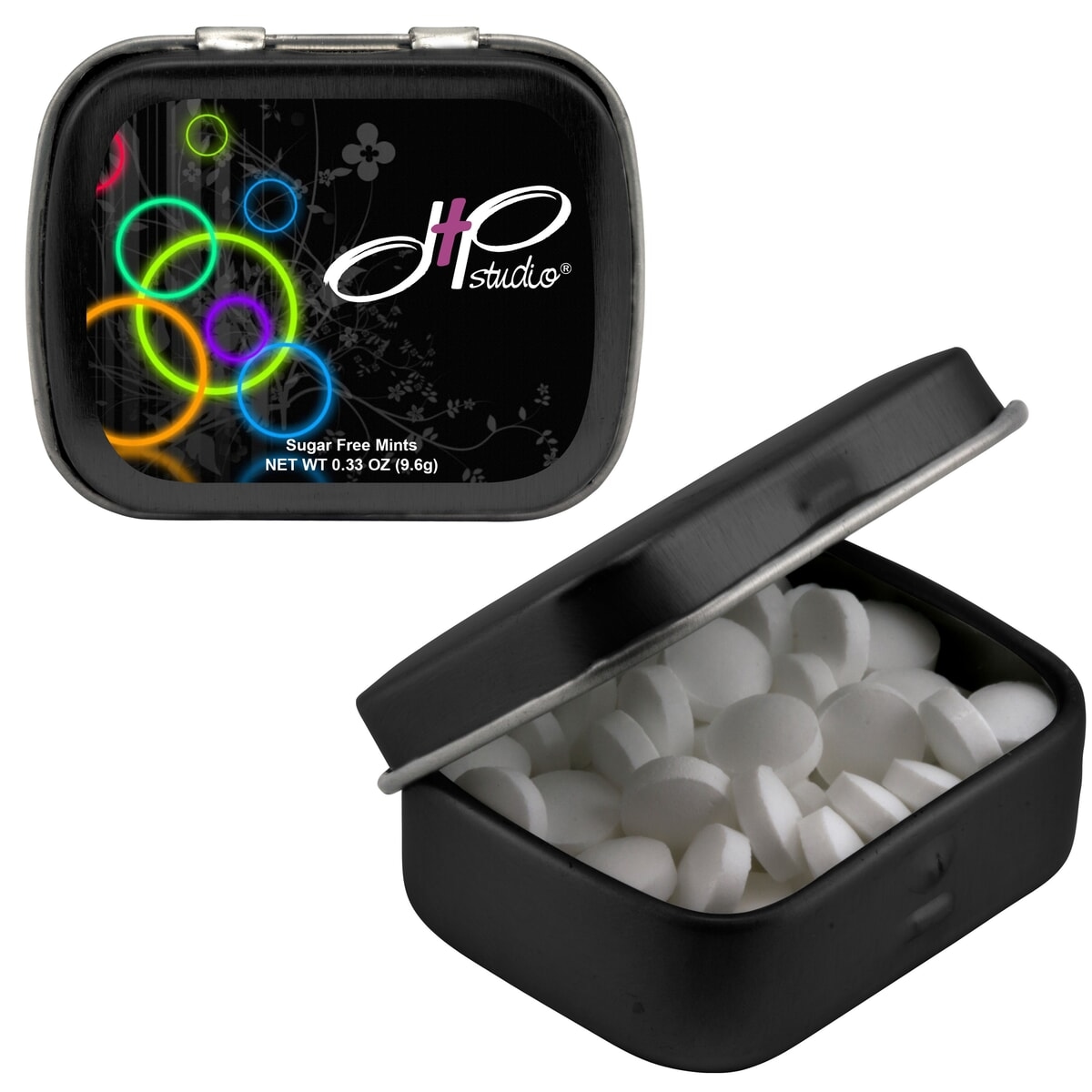 Mini Hinged Mint Tin:  