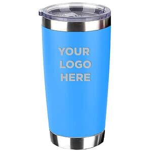 20 Oz. Stainless Steel Travel Tumbler - Includes 1 Colour Logo
