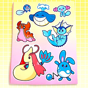 8.5"x11" Custom Sticker Sheets